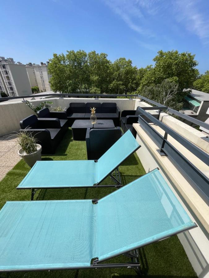 Bngo I Immense Rooftop Lyon I 2 Chambres, 4 Places Parkings, 2 Immenses Terrasses, 8 Personnes Екстер'єр фото